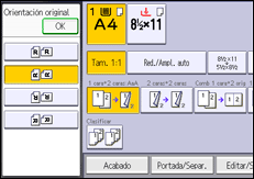 Ilustración de la pantalla panel de mandos