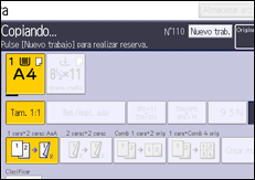 Ilustración de la pantalla panel de mandos