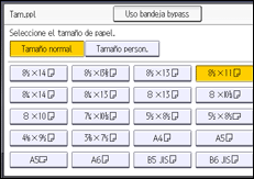 Ilustración de la pantalla panel de mandos
