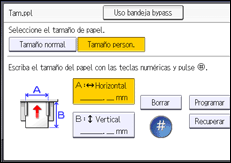 Ilustración de la pantalla panel de mandos