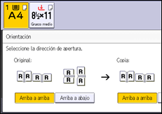 Ilustración de la pantalla panel de mandos