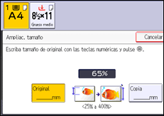 Ilustración de la pantalla panel de mandos