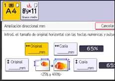 Ilustración de la pantalla panel de mandos