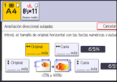 Ilustración de la pantalla panel de mandos