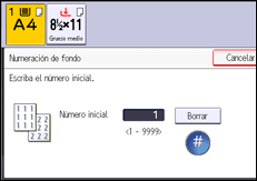 Ilustración de la pantalla panel de mandos