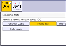 Ilustración de la pantalla panel de mandos