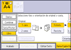 Ilustración de la pantalla panel de mandos