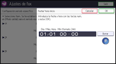 Ilustración de la pantalla panel de mandos