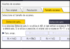 Ilustración de la pantalla panel de mandos