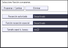 Ilustración de la pantalla panel de mandos