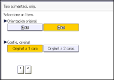 Ilustración de la pantalla panel de mandos