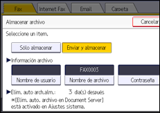 Ilustración de la pantalla panel de mandos