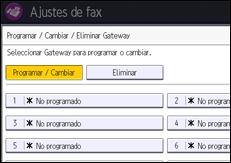 Ilustración de la pantalla panel de mandos