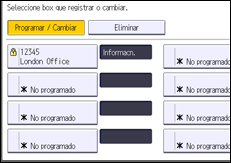 Ilustración de la pantalla panel de mandos