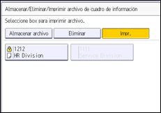 Ilustración de la pantalla panel de mandos