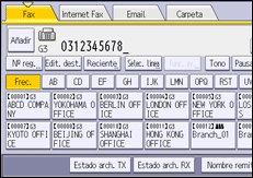 Ilustración de la pantalla panel de mandos