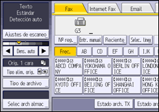 Ilustración de la pantalla panel de mandos