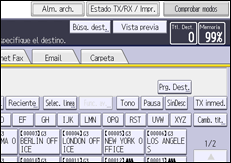 Ilustración de la pantalla panel de mandos