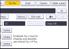 Ilustración de la pantalla panel de mandos
