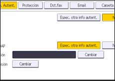 Ilustración de la pantalla panel de mandos
