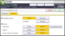 Ilustración de la pantalla panel de mandos