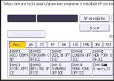 Ilustración de la pantalla panel de mandos