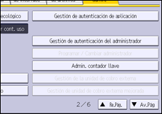 Ilustración de la pantalla panel de mandos