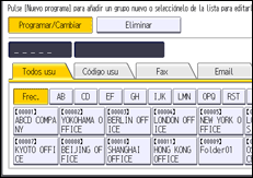 Ilustración de la pantalla panel de mandos