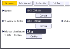 Ilustración de la pantalla panel de mandos