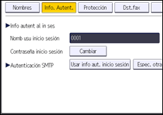 Ilustración de la pantalla panel de mandos