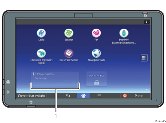 Ilustración del panel de mandos, ilustración con llamadas numeradas