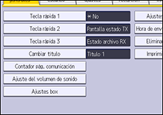 Ilustración de la pantalla panel de mandos