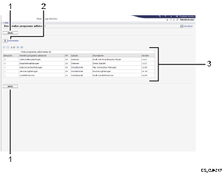 Ilustración de llamada numerada de ilustración de pantalla del explorador Web