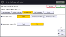 Käyttöpaneelin näyttö