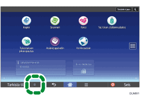 Käyttöpaneelin näyttö