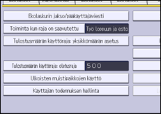 Käyttöpaneelin näyttö