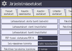 Käyttöpaneelin näyttö