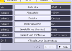 Käyttöpaneelin näyttö
