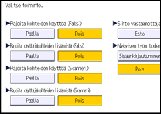 Käyttöpaneelin näyttö