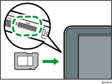 Illustration du logement pour supports