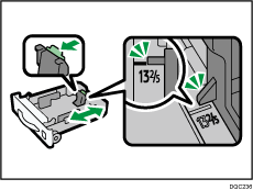 Illustration du magasin d'alimentation papier