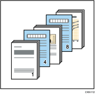 Illustration de pages d'interfoliage/chapitre