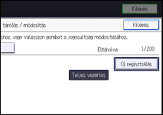 A kezelőpanel ismertetése