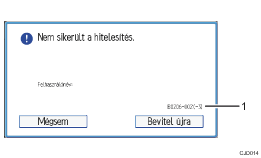 Kezelőpanel képernyőjének számozott jelölésű illusztrálása
