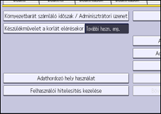 A kezelőpanel ismertetése