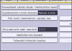 A kezelőpanel ismertetése