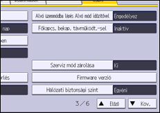 A kezelőpanel ismertetése