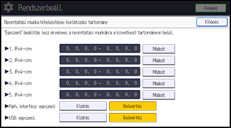 A kezelőpanel ismertetése