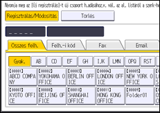 A kezelőpanel ismertetése