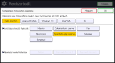 A kezelőpanel ismertetése